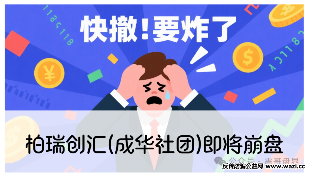 柏瑞创汇(成华社团)即将崩盘,操盘手葛成华大量单割,高度预警!