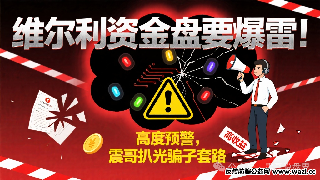 【维尔利】资金盘要爆雷！高度预警，震哥扒光骗子套路！
