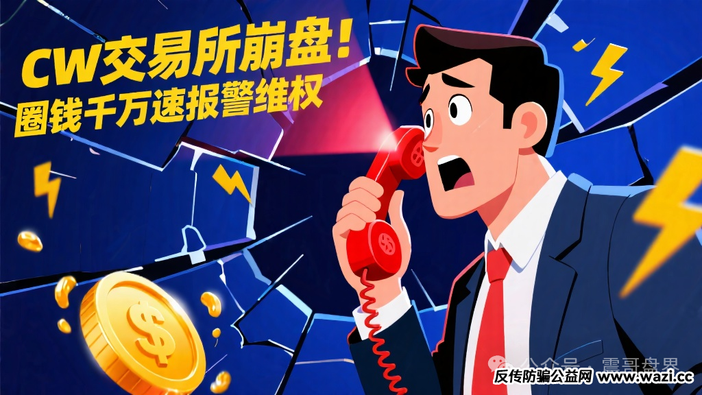【CW交易所】已经崩盘，圈钱千万，抓紧去报警维权！