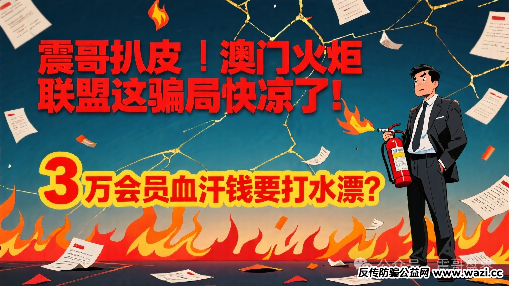揭秘【澳门火炬联盟】这骗局快凉了！3万会员血汗钱要打水漂？