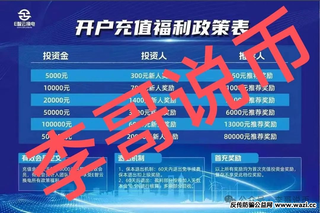 【E智云换电】单柜年收益13.8W缺乏依据？骗局一个！