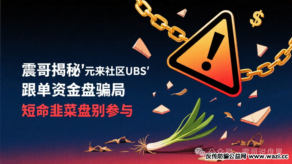 揭秘＂元来社区UBS＂跟单资金盘骗局，短命韭菜盘别参与!