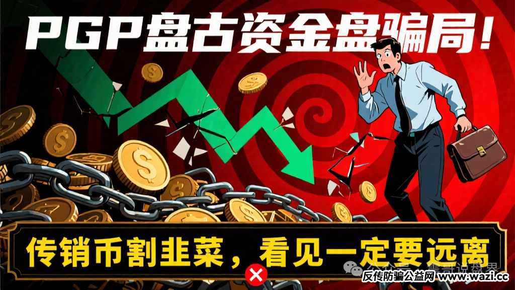 【PGP盘古公链】资金盘骗局！传销币割韭菜，看见一定要远离！