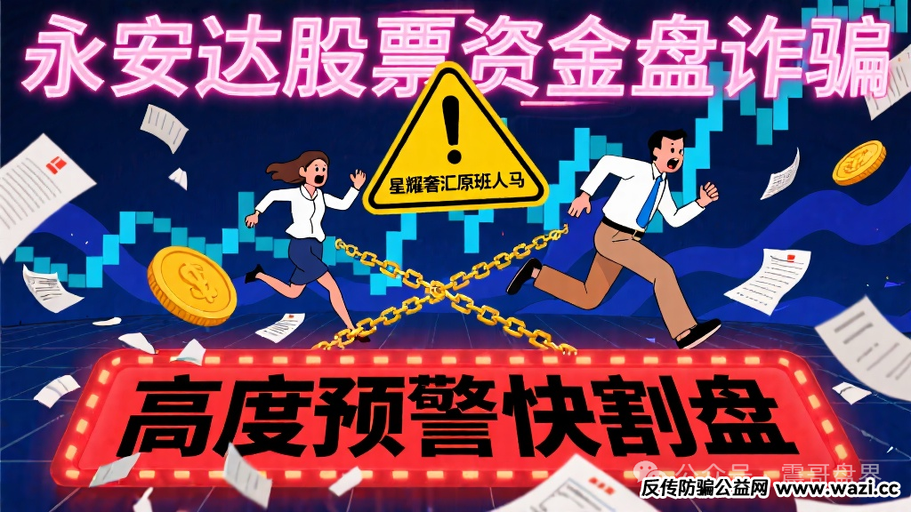 【永安达】股票资金盘诈骗,“星耀奢汇”原班人马,高度预警快割盘!