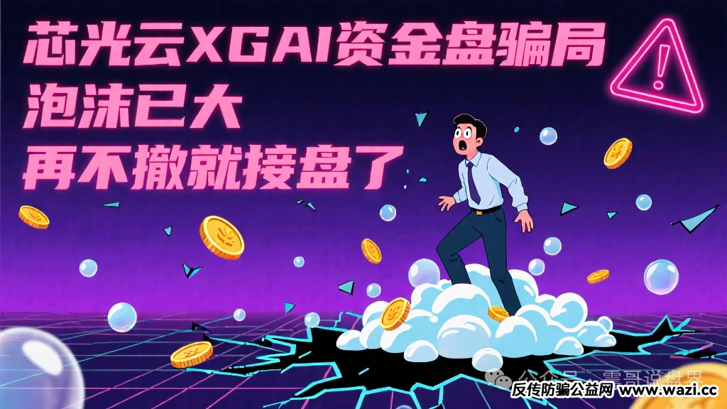 【芯光云XGAI】资金盘骗局，泡沫已大，再不撤就接盘了！
