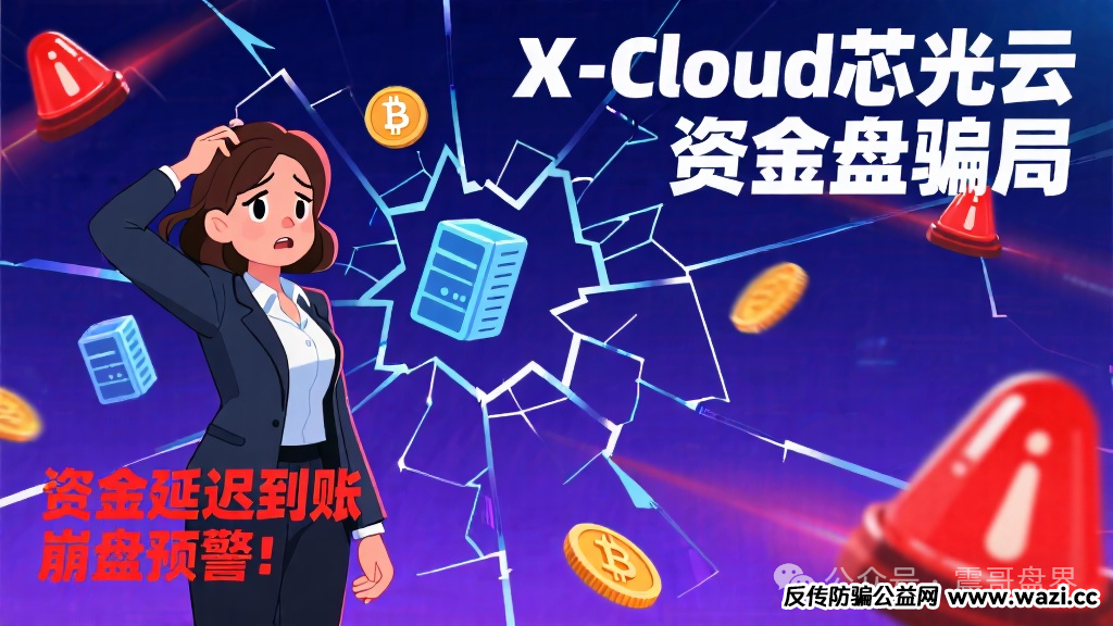 【X-Cloud芯光云】资金盘骗局，已经延迟到账，即将崩盘！