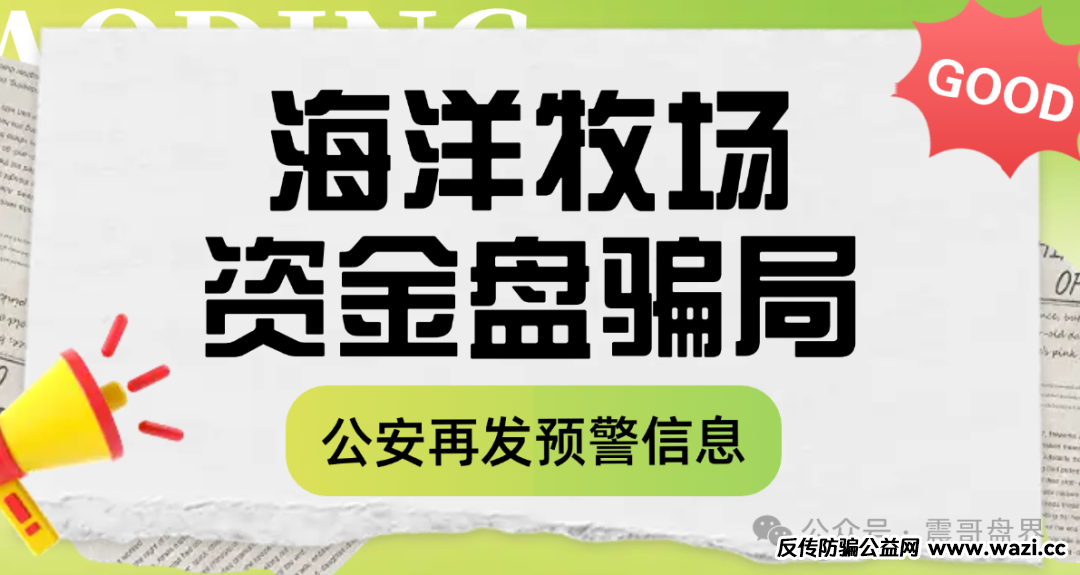【海洋牧场】资金盘骗局。它利用海洋经济,生态养殖,高科技农业等国家支持
