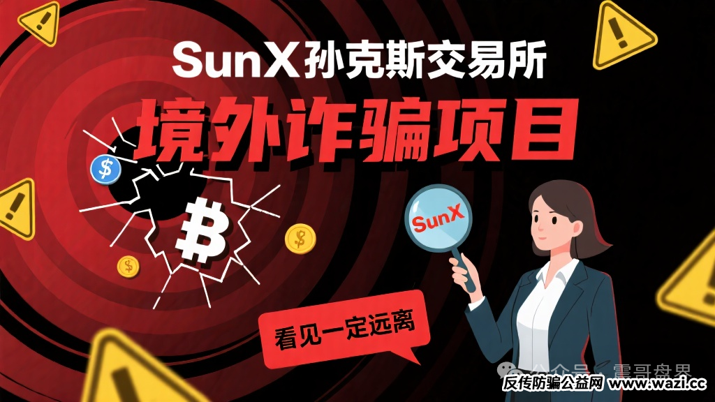【SunX孙克斯交易所】是境外诈骗项目，看见一定远离！