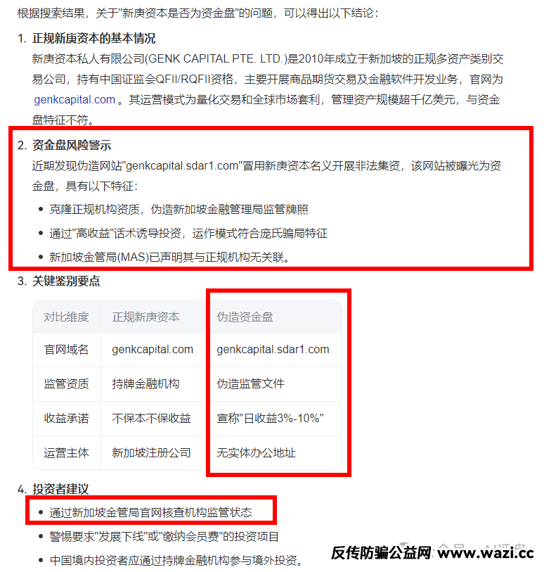 AI评盘【新庚资本】是资金盘吗？